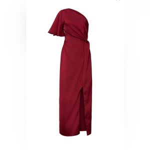 Harlyn one shoulder satin gown RTR